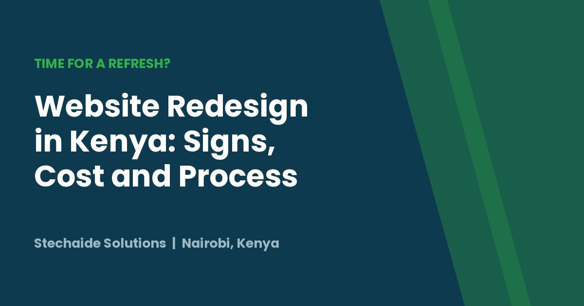 Website redesign in Kenya before and after on desktop and mobile