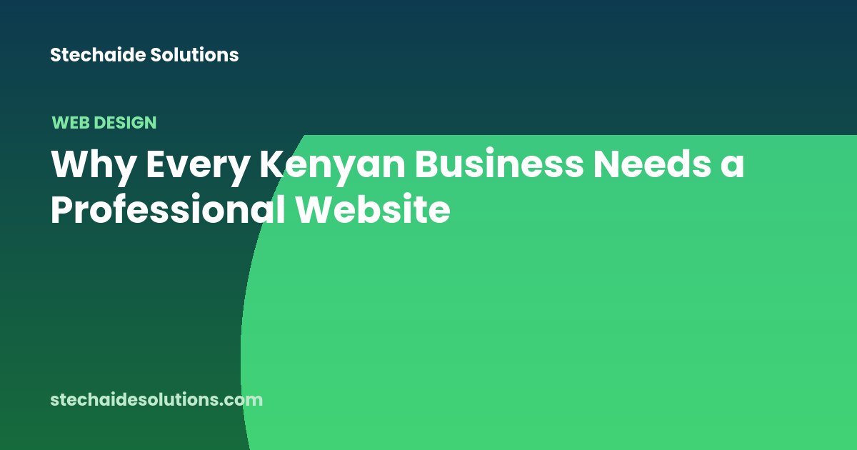 Professional website Kenya business mockup shown on desktop and mobile